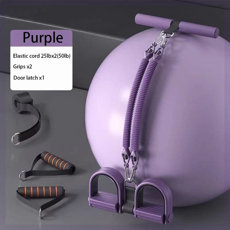 Adjustable Resistance Band Set with Pedals & Handles