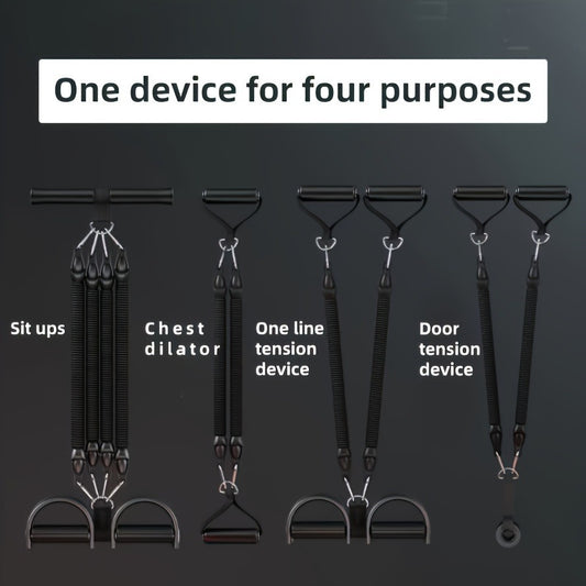 Adjustable Resistance Band Set with Pedals & Handles